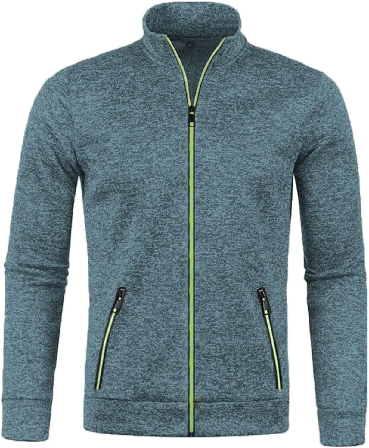 

Мужской кардиган с длинными рукавами и застежкой-молнией