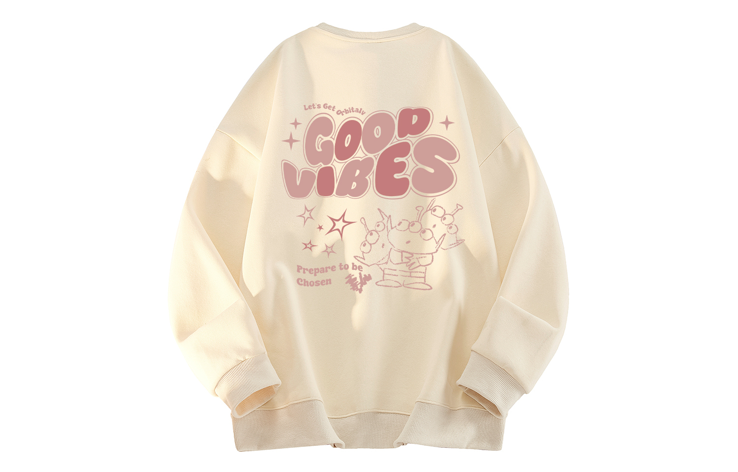 

Толстовка унисекс с круглым вырезом, утолщенные, стандартного размера Disney, 杏色【加绒加厚】