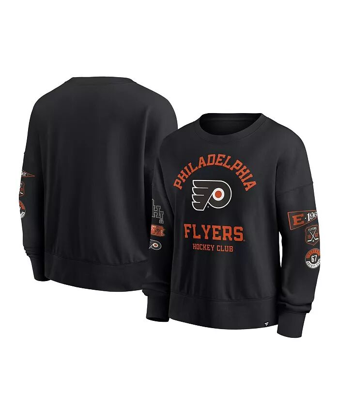

Женская черная толстовка-пуловер Philadelphia Flyers Go Team Fanatics
