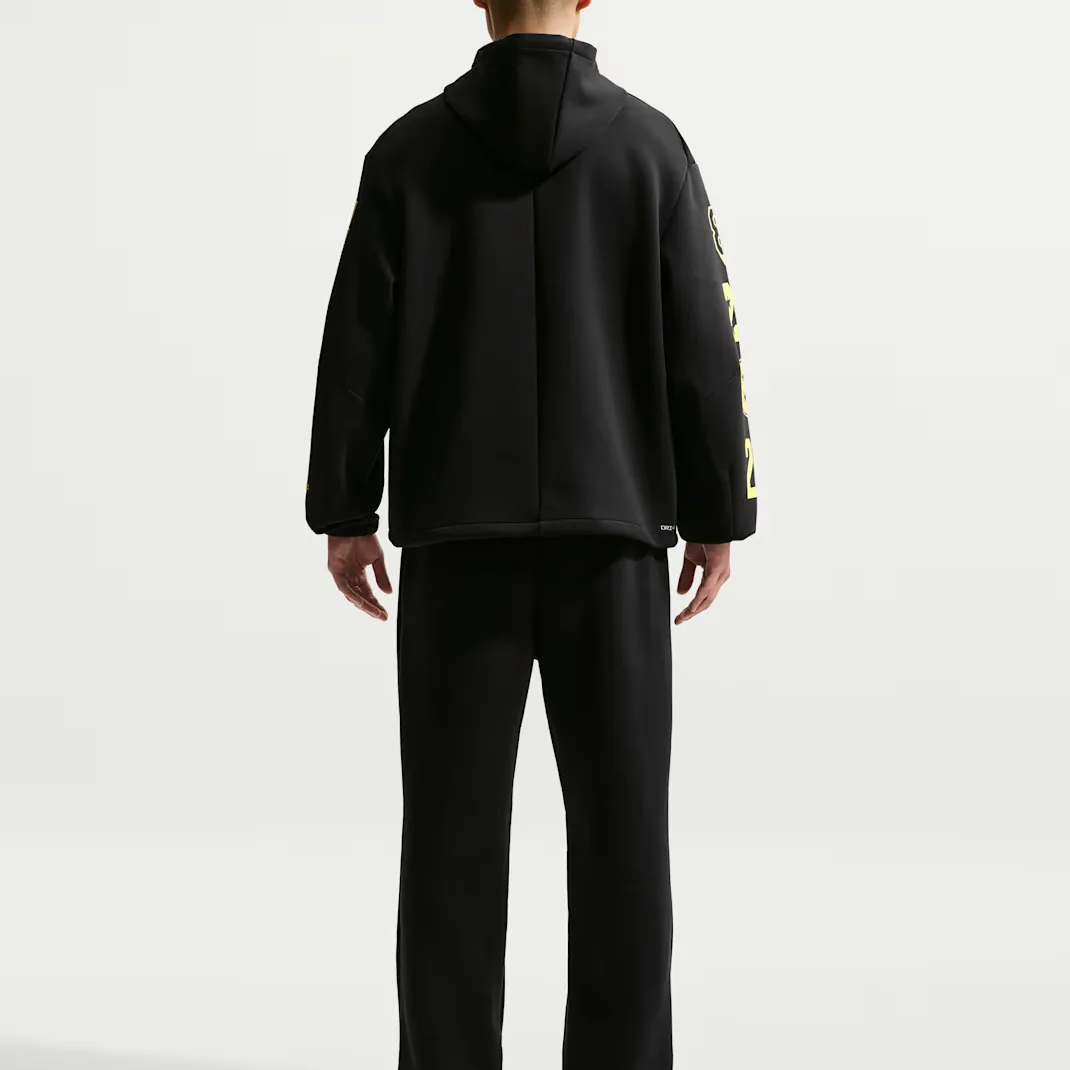 Nike Dri Fit худи мужское Black/Sonic Yellow/Light Photo Blue — фото 4