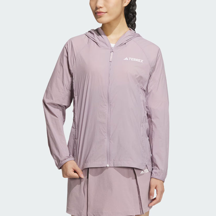 Adidas Дышащая солнцезащитная одежда Женская фиолетово-розовая, Purple Pink — фото 4