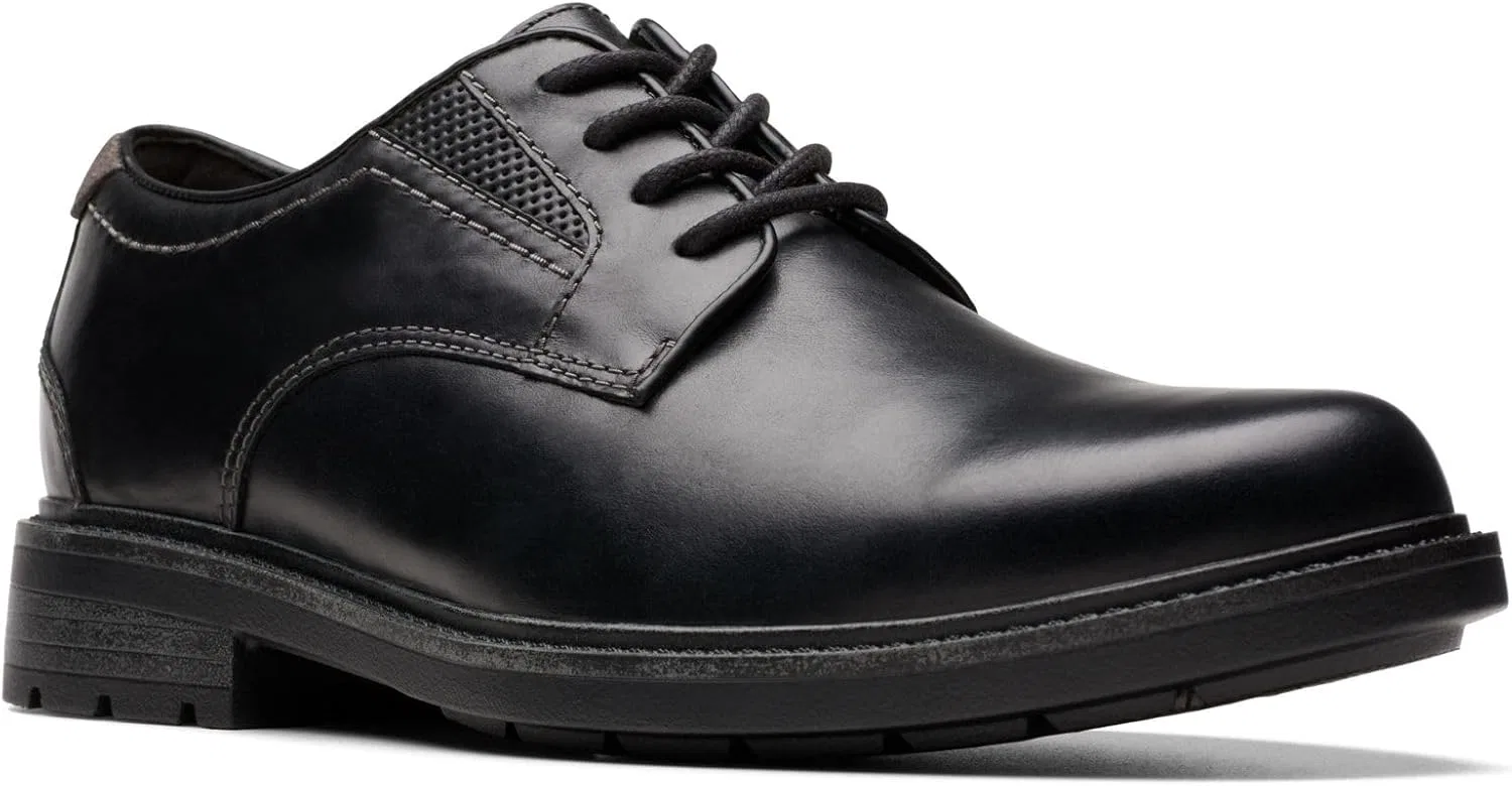 Clarks - Мужские низкие туфли Un Shire, Black Leather — фото 3