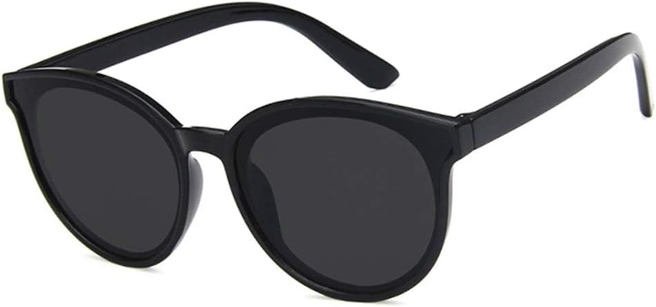 

Солнцезащитные очки Shiratori унисекс в стиле ретро, ​​ярко-черные, серые, для отдыха и путешествий, овальные, неполяризованные, с защитой от УФ-излучения UV400, Bright Black Grey