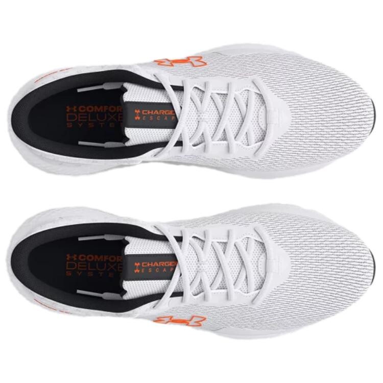 Кроссовки мужские с низким верхом белые/оранжевые Under Armour — фото 3