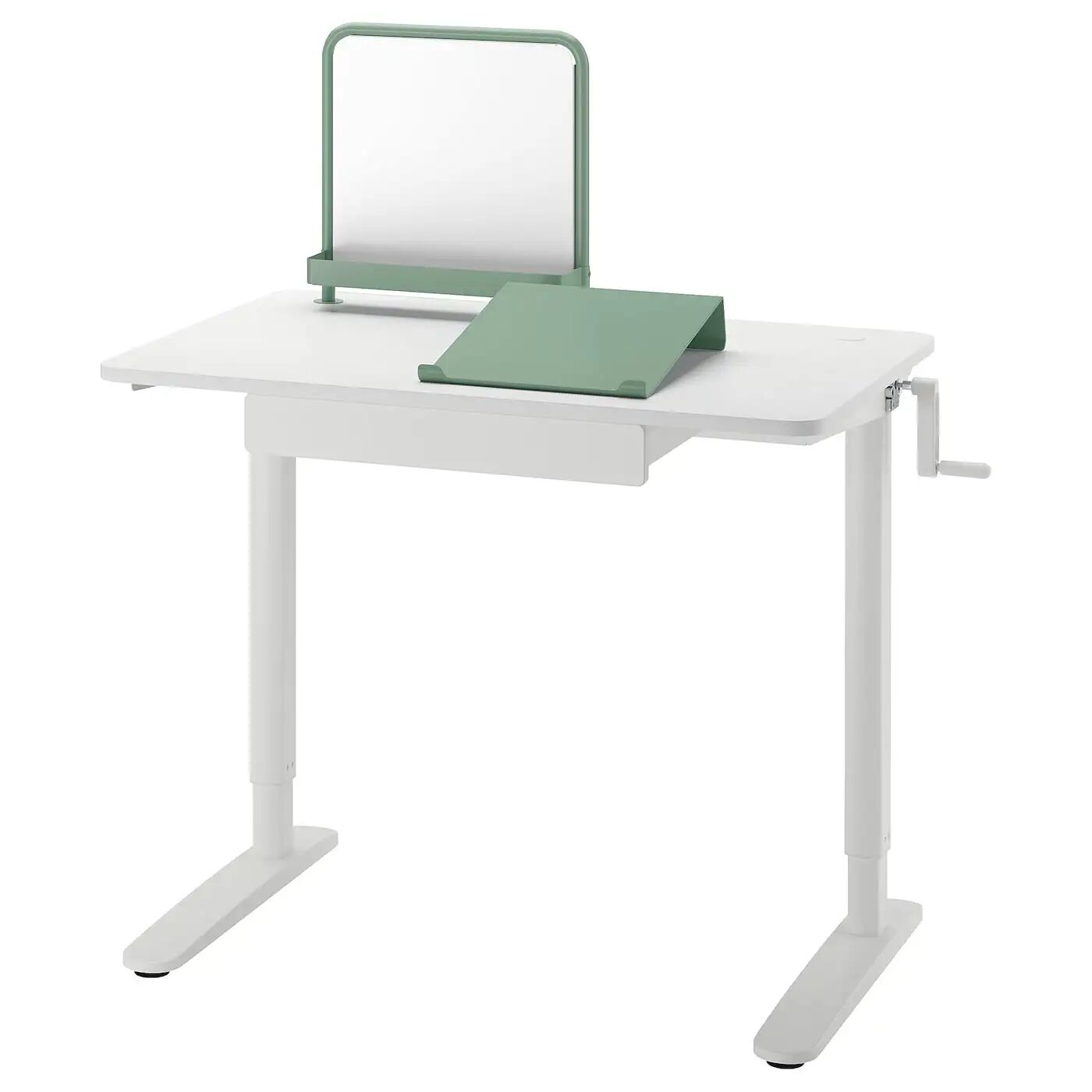 

Комбинированный стол для работы сидя/стоя RELATERA IKEA, 90x60 см, серо-зеленый