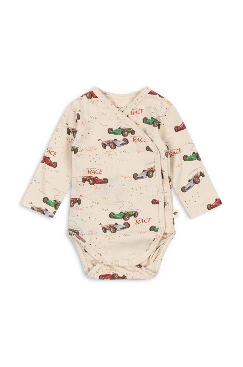 

Боди neoanto BASIC LS NEWBORN BODY GOTS Konges Sløjd, бежевый