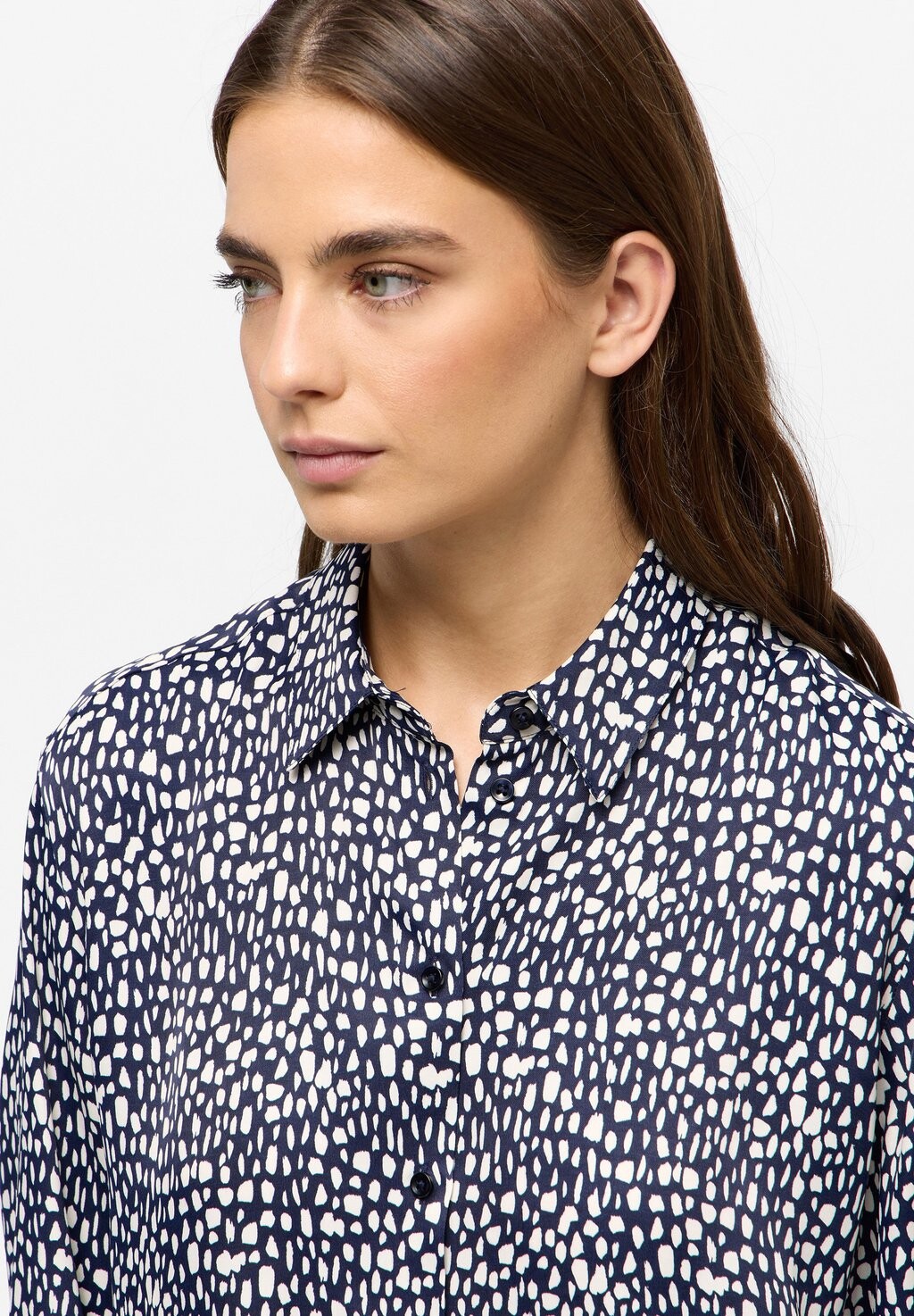 

Блузка на пуговицах LOOSE FIT Eterna, синий