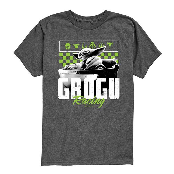 

Футболка с принтом The Mandalorian Grogu для мальчиков 8-20 Star Wars, Heather Charcoal