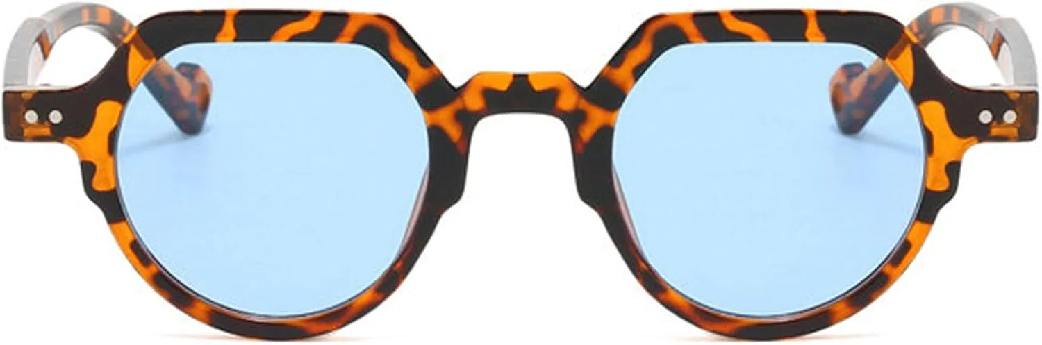 

Женские солнцезащитные очки Helena Fashion Small Oval UV400 в винтажном панк-стиле с заклепками, мужские солнцезащитные очки с леопардовым принтом S67, C6