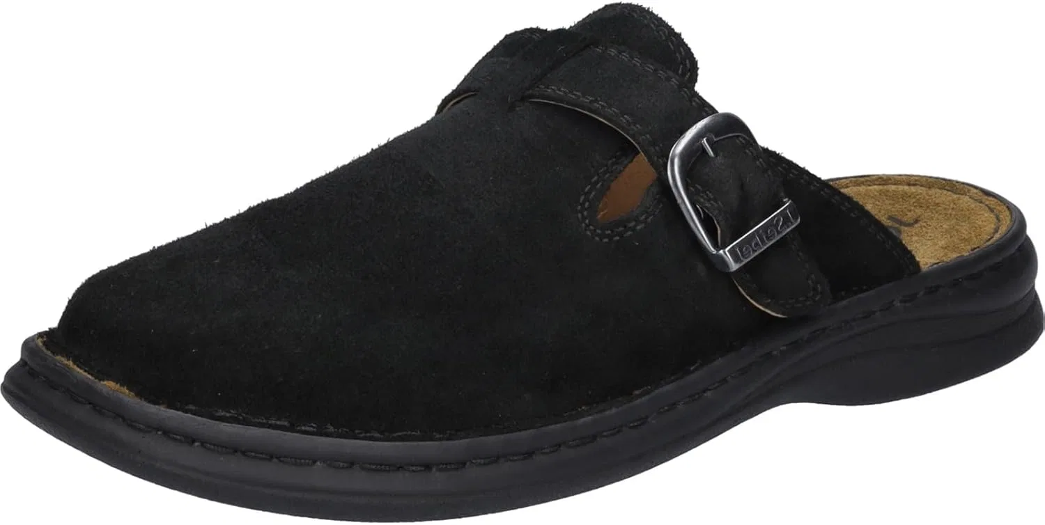Мужские сабо и домашние тапочки Josef Seibel Madrid, ширина G (стандартная), Black