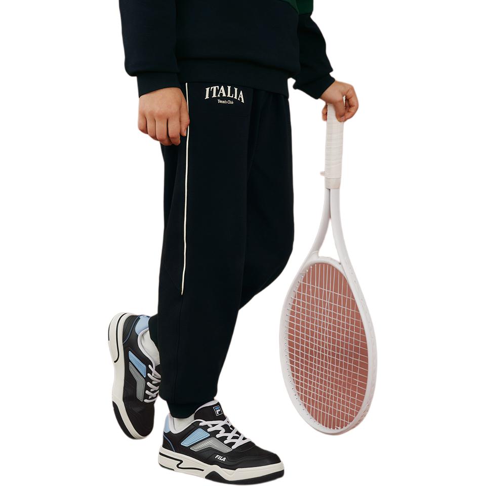 Детские вязаные спортивные штаны FILA KIDS, синий — фото 4