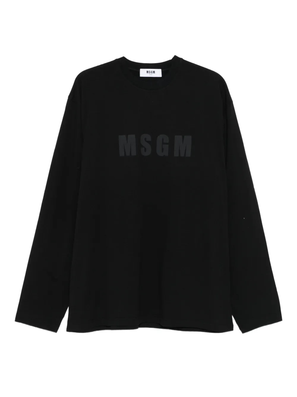 

Футболка с длинными рукавами и логотипом MSGM, черный