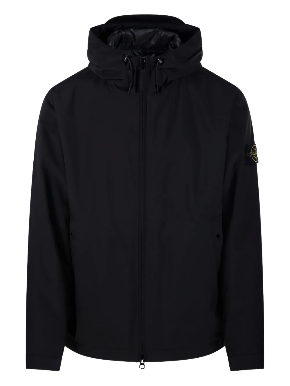 

Куртка с капюшоном на молнии Stone Island, черный