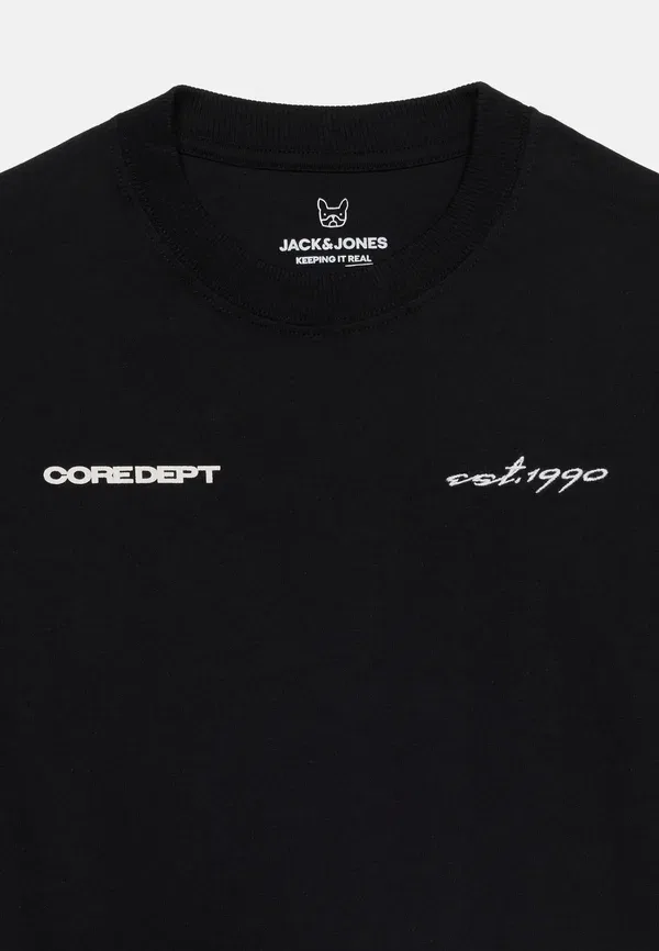 Футболка Jcobiarritz chrome tee print t-shirt Jack & Jones Junior, черный — фото 4