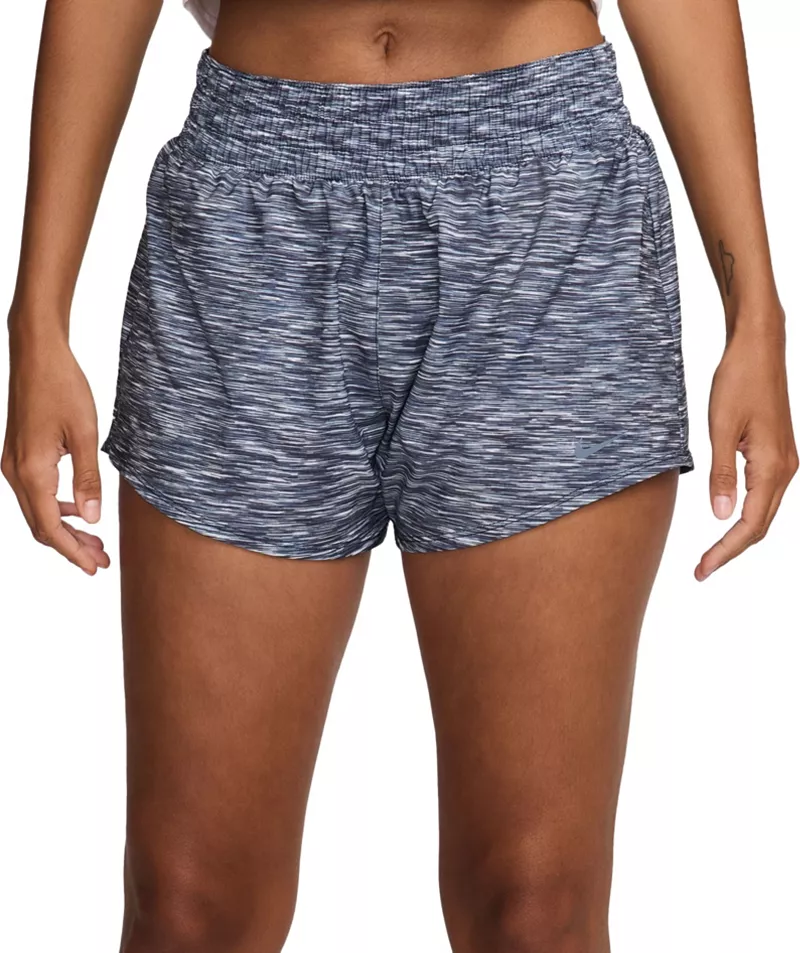 

Женские шорты Nike One Dri-FIT со средней посадкой, 3 дюйма, на короткой подкладке, черный