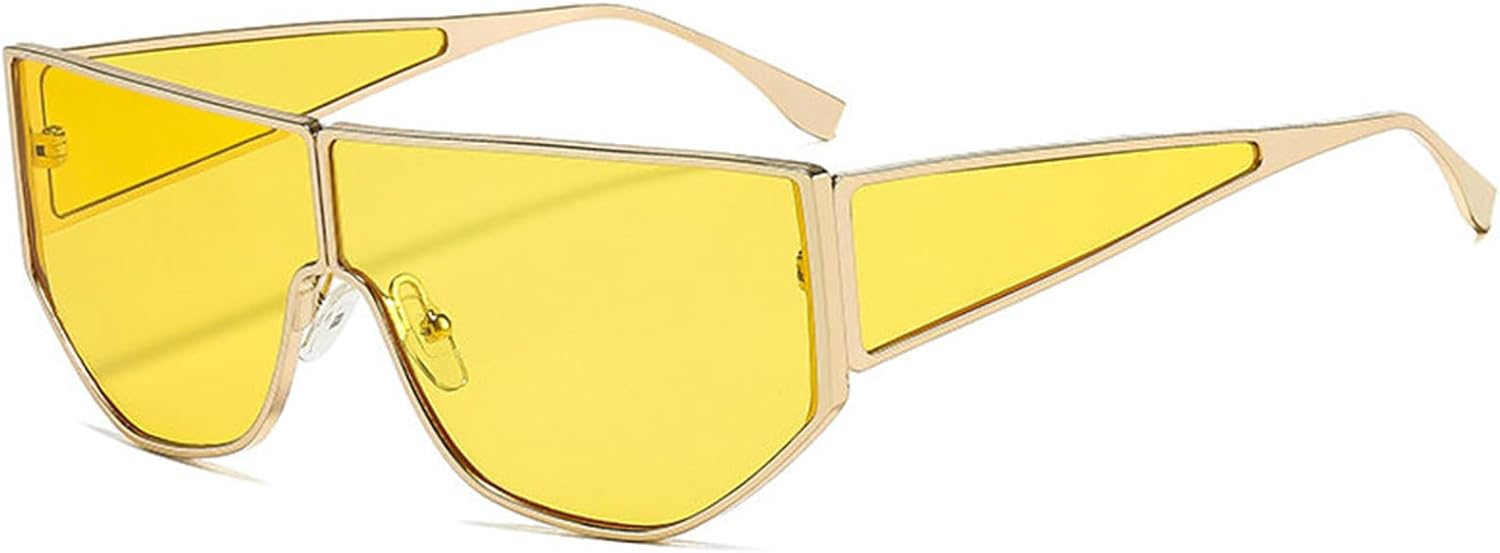 

Willochra Популярные металлические солнцезащитные очки в крупной оправе в стиле панк для женщин, дизайнерские очки для мужчин, очки для активного отдыха и путешествий 2025 года, C3