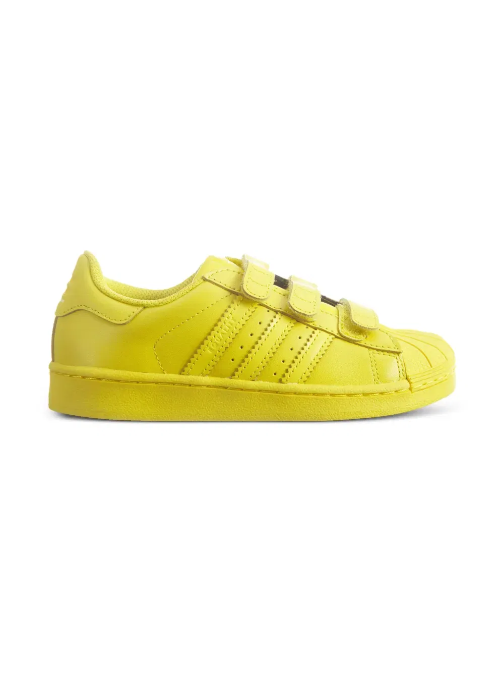 Суперзвездные суперцветные кроссовки Adidas Kids, желтый — фото 2