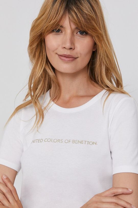 

Хлопковая футболка United Colors of Benetton, белый