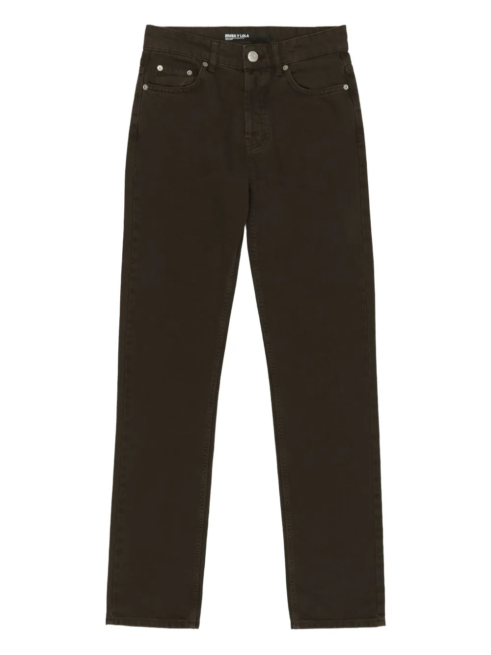 

Джинсы прямого кроя из хлопка Bimba y Lola, коричневый