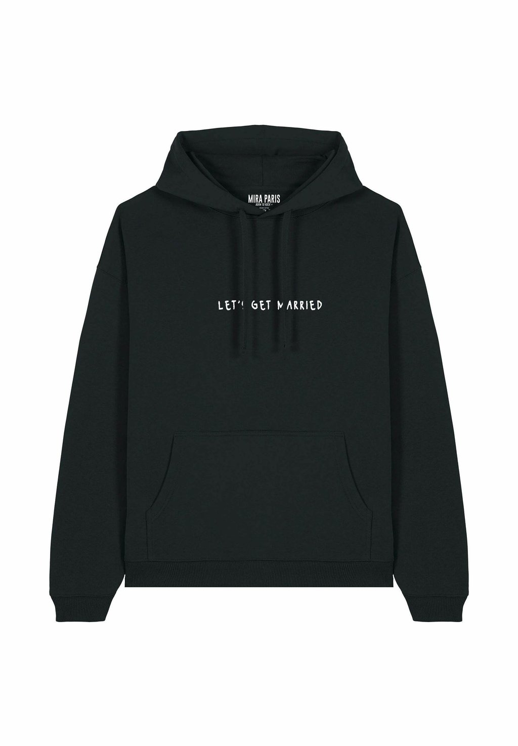 

Толстовка LETS GET MARRIED EMBROIDERY UNISEX - Hoodie Mira Paris, черный