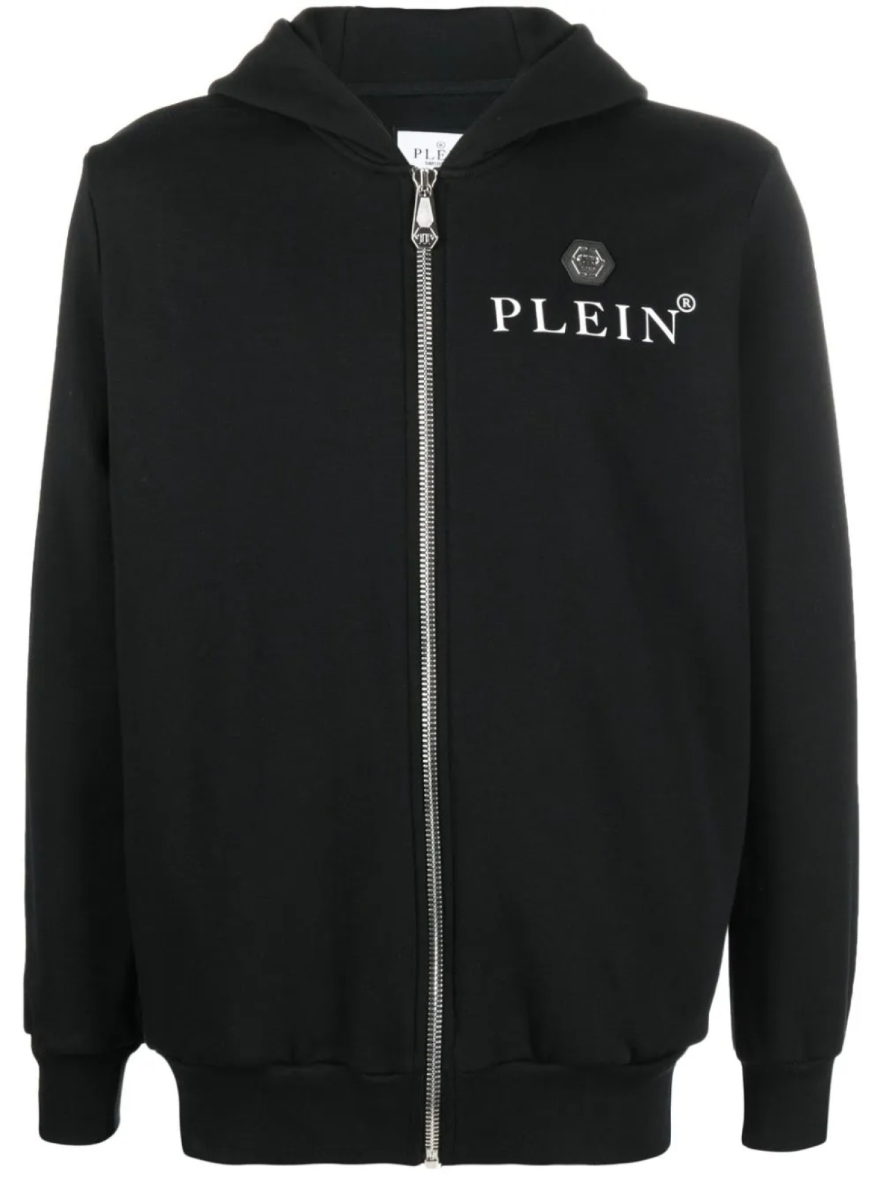 

Philipp Plein худи на молнии с логотипом, черный