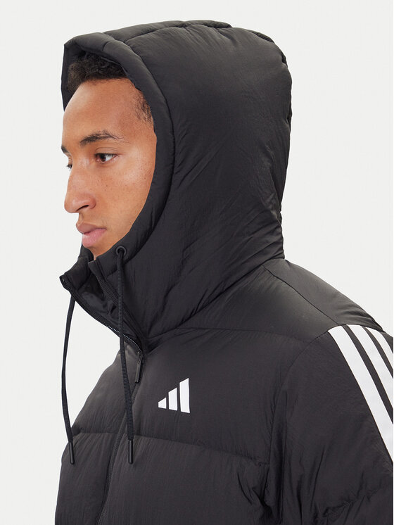 Пуховик regular fit Essentials Climawarm 3-Stripes JM4165 Adidas, черный — фото 4