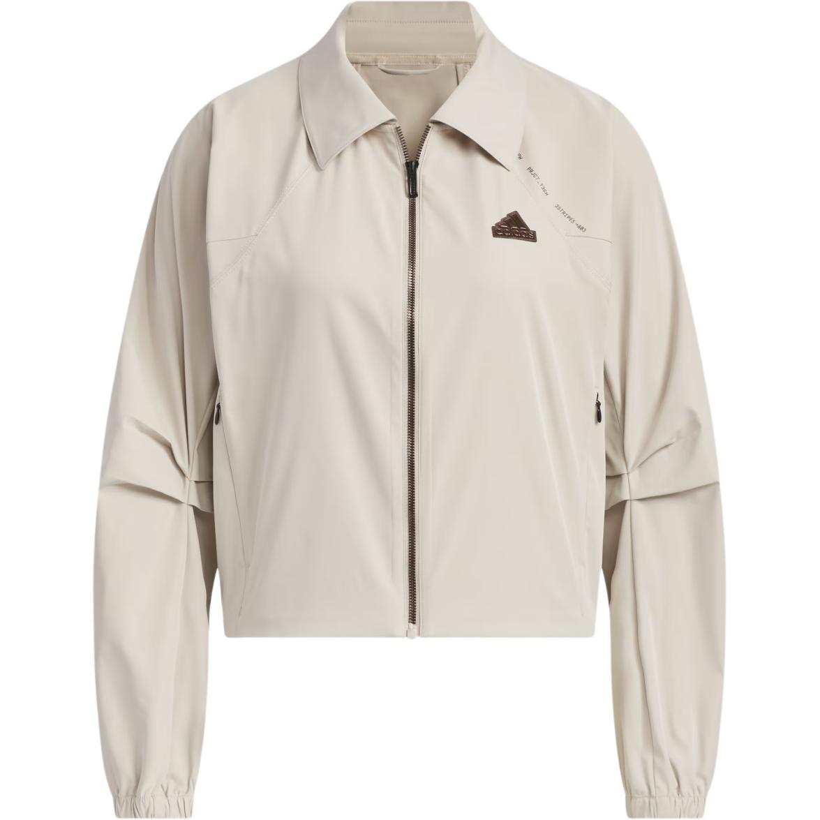 TECH PREMIUM WOVEN JACKET Куртка Пальто Женская Бежевая Желтая Adidas — фото 2