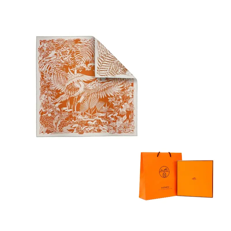 

HERMES Шёлковый платок женский разноцветный, Multicolor