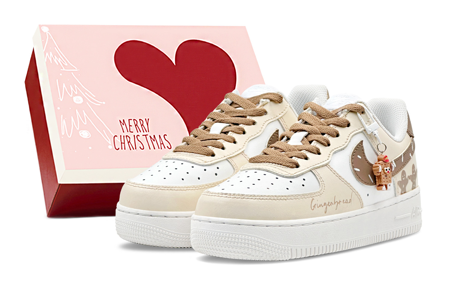 

Кроссовки для скейтбординга Air Force 1 Air Force 1 Abrasion Resistant низкие мужские Tan Nike, коричневый