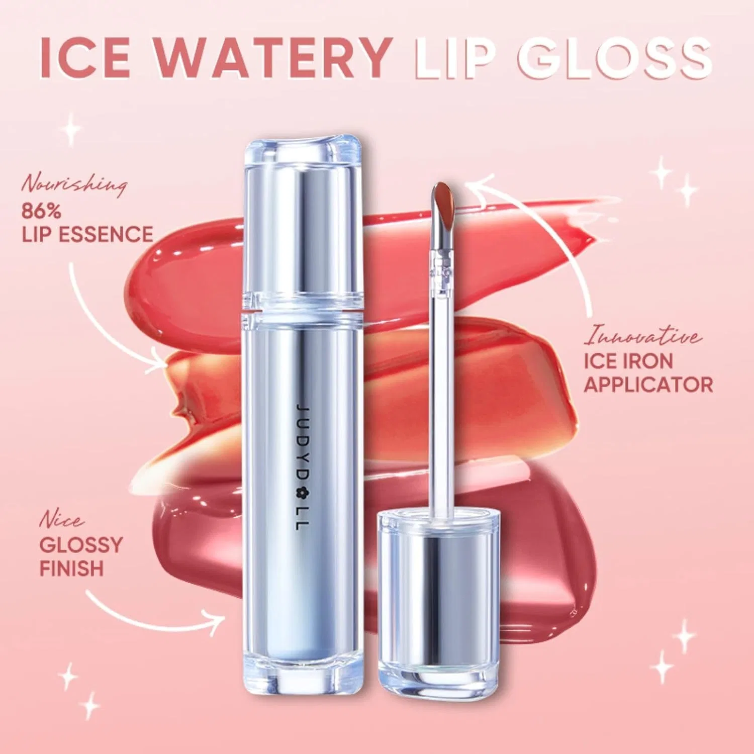 Блеск для губ JUDYDOLL Ice Water Lip Gloss оттенок Juice Berry 3.5 мл — фото 3