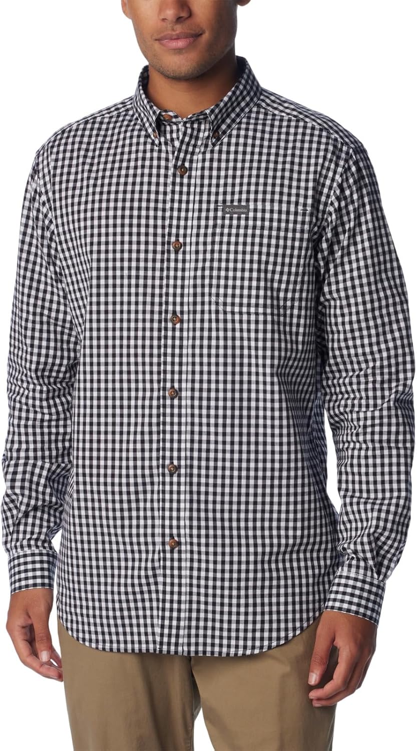 

Мужская рубашка Columbia Rapid Rivers II с длинным рукавом, Black Everyday Gingham