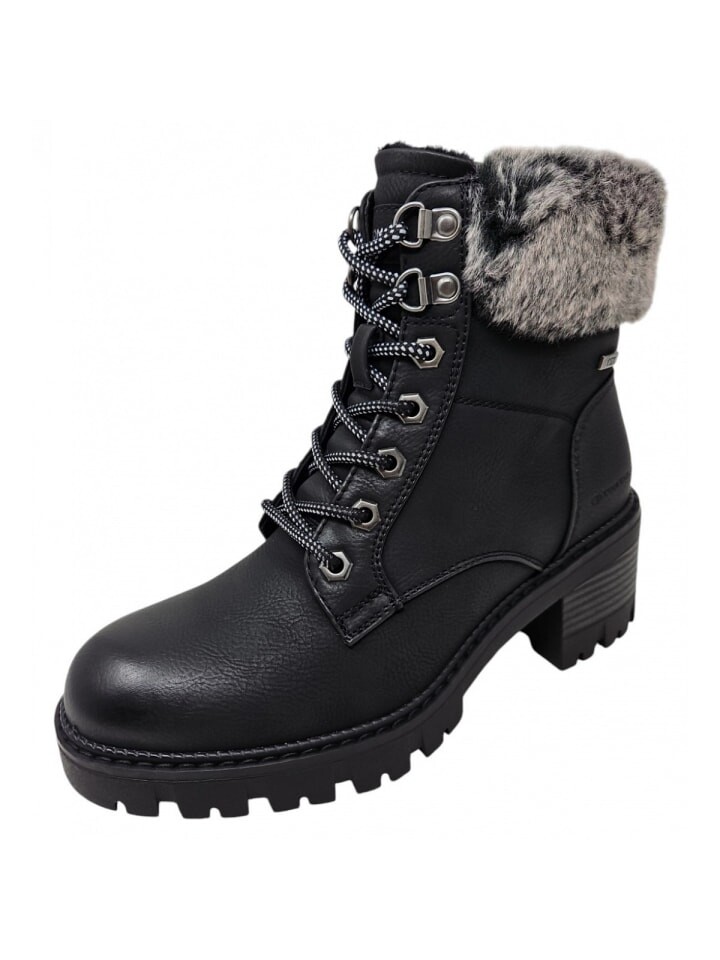 Сапоги Tom Tailor Schnürstiefelette, черный