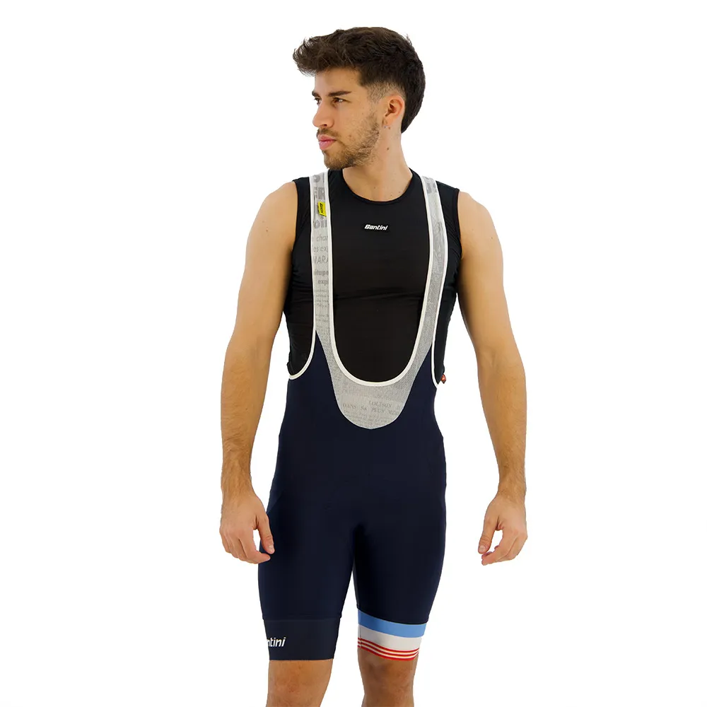 

Шорты с нагрудником Santini MJ Mont Ventoux, белый