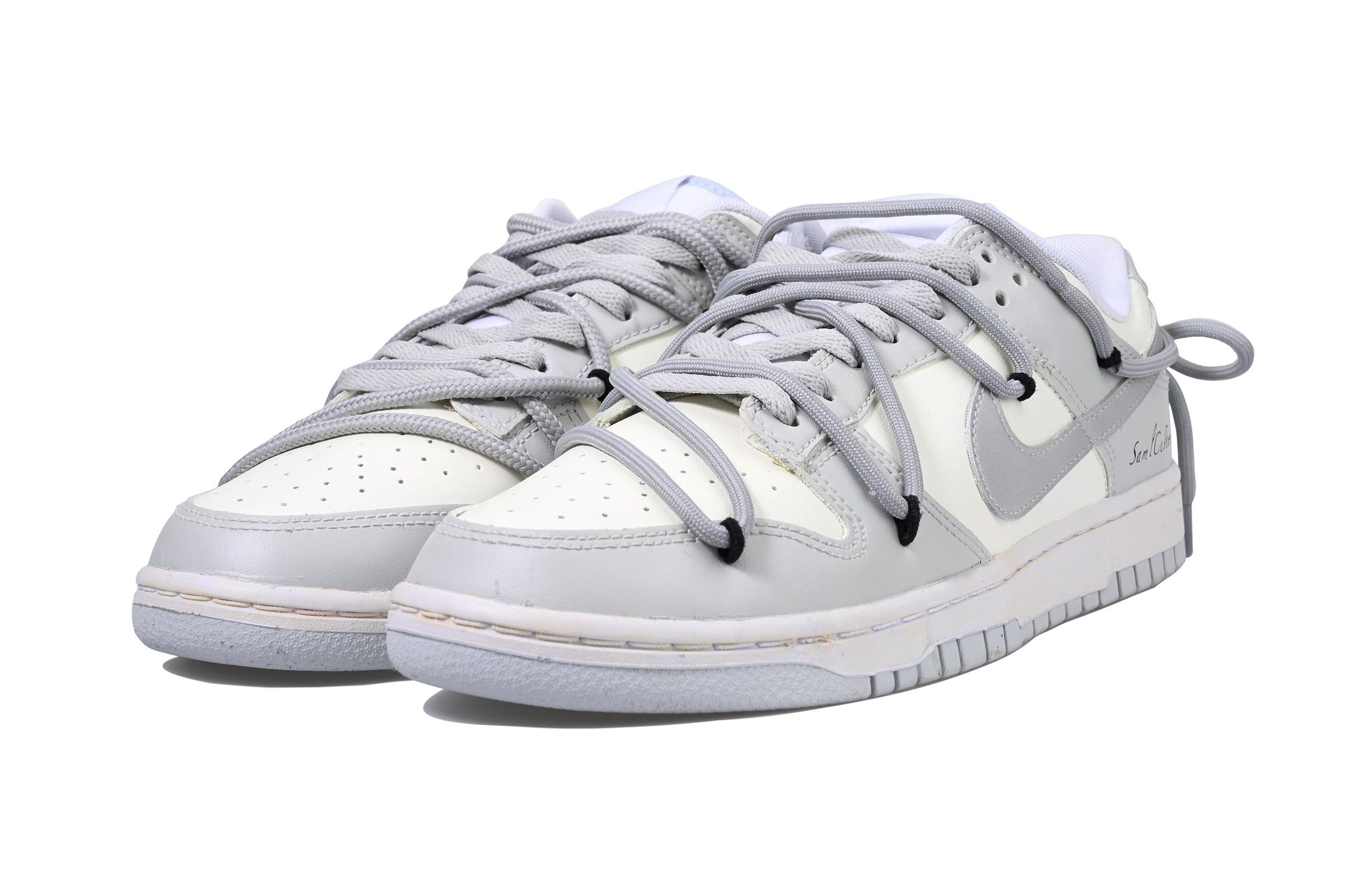 Nike Dunk Minimalist Industrial SAML низкие скейтборд кроссовки gray silver детские — фото 4