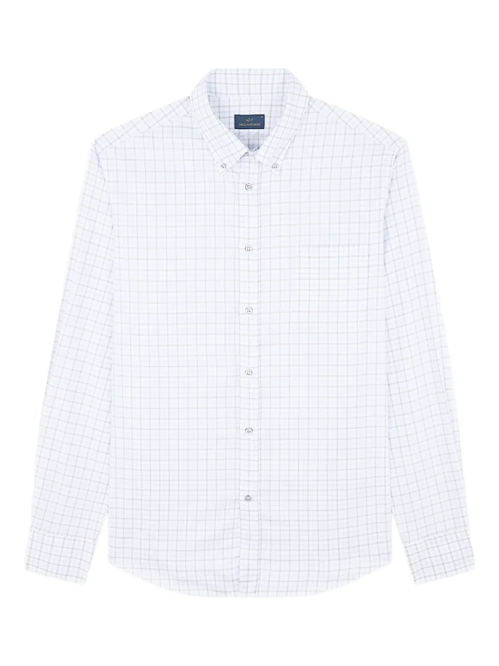 

Рубашка из твила в клетку Paul & Shark, белый
