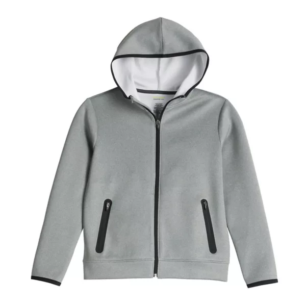 

Мальчиковая флисовая куртка на молнии с 8 до 20 лет, обычная и свободная Tek Gear, цвет hawk gray