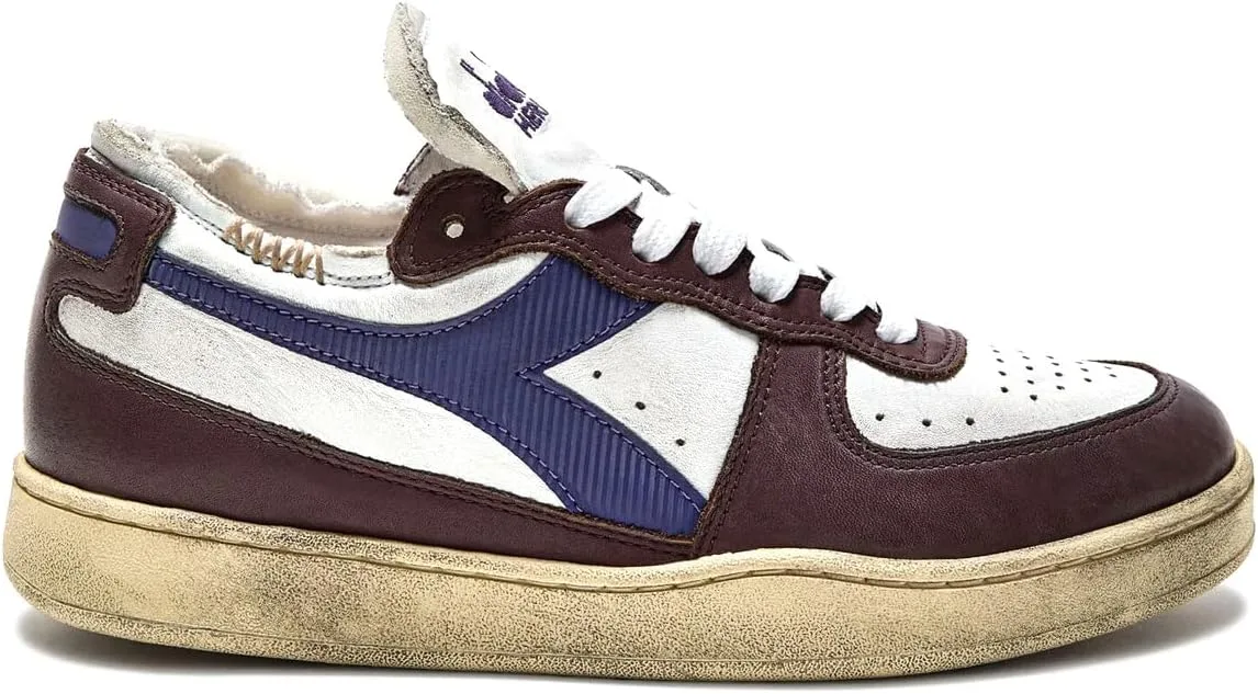 Кроссовки Diadora MI Basket Row Cut Бордо да Уомо 201.176282.55068, бордовый