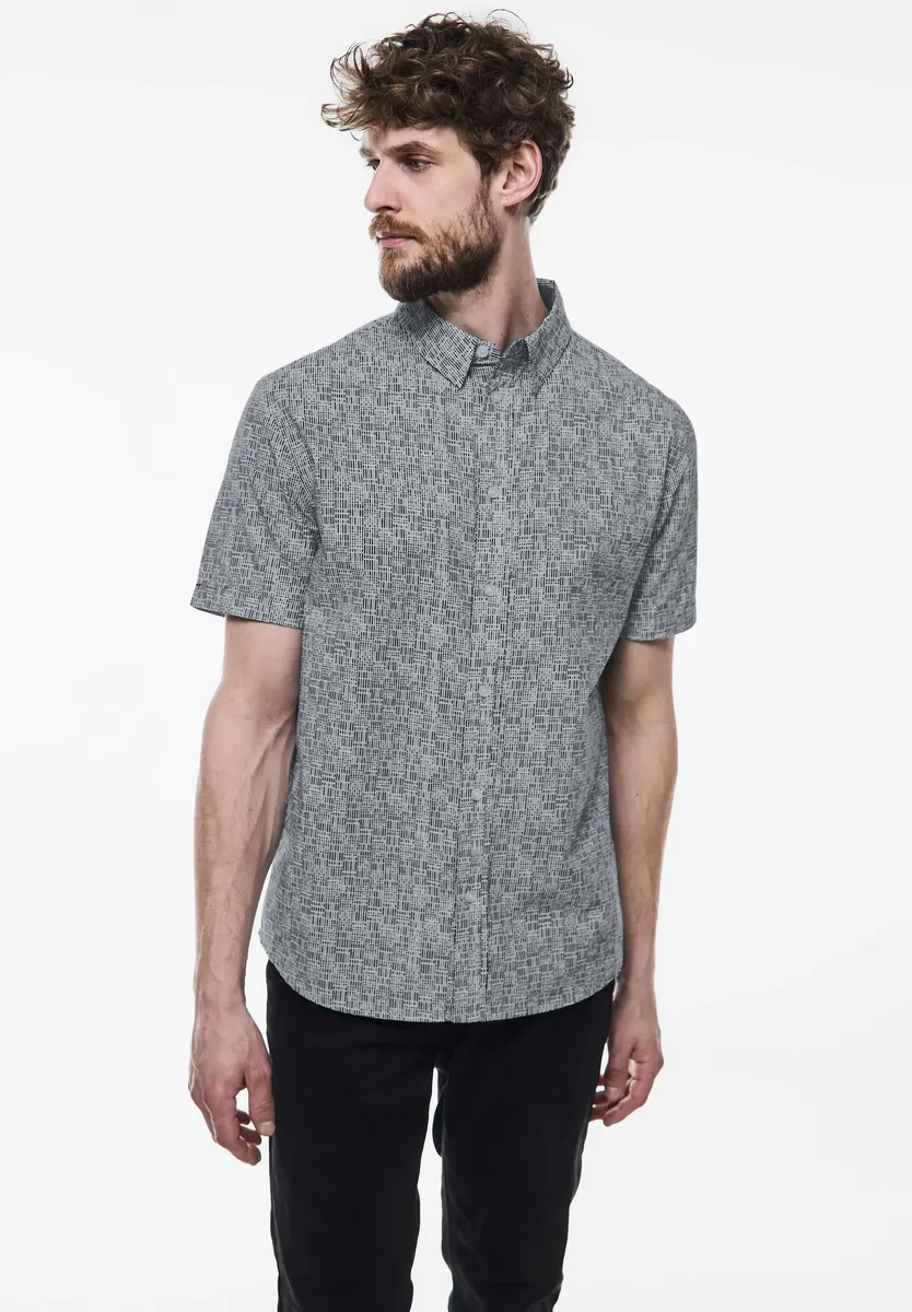

STREET ONE MEN рубашка с короткими рукавами, из чистого хлопка, серый