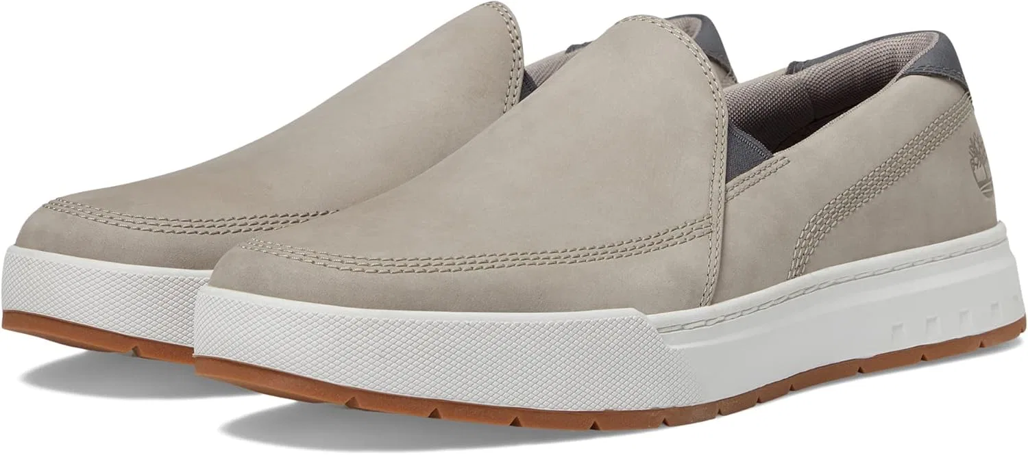Мужские кожаные слипоны Timberland Maple Grove с низким верхом, Nubuck Gris Medio