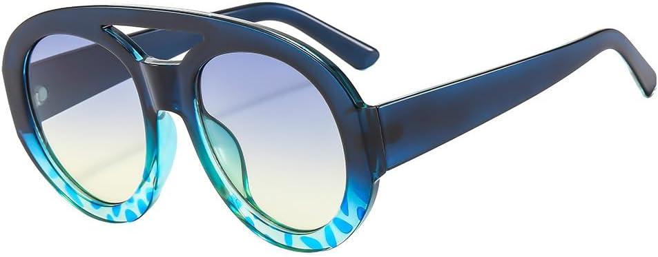 

Солнцезащитные очки для мужчин и женщин - защита UV400 - увеличенные линзы с двойной перемычкой и градиентным покрытием для занятий спортом на открытом воздухе и вождения QWBSER, 4