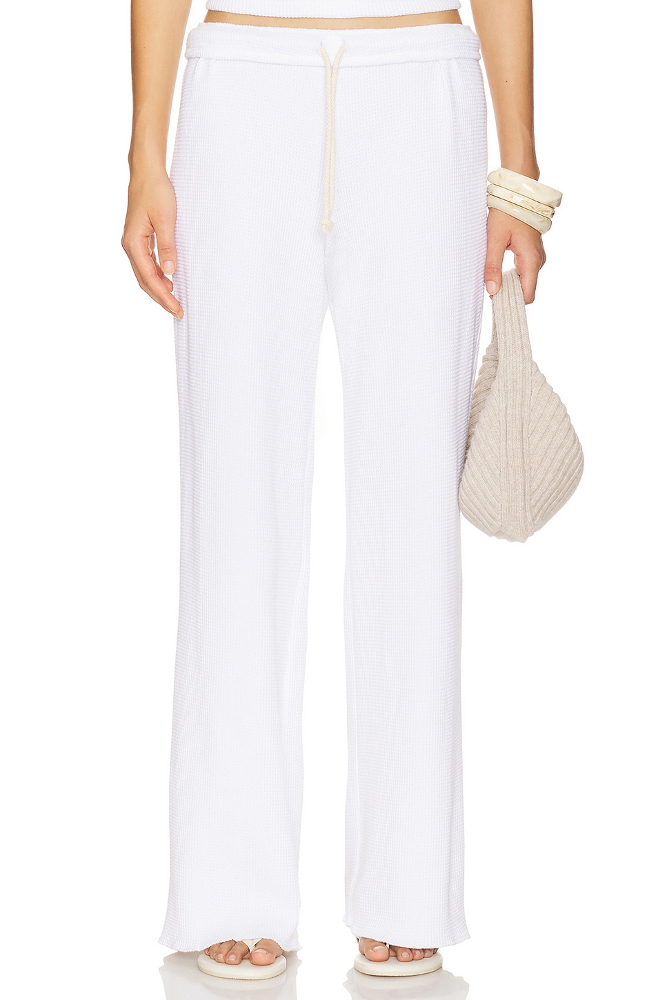 

Вафельные брюки Шейн Perfectwhitetee, белый