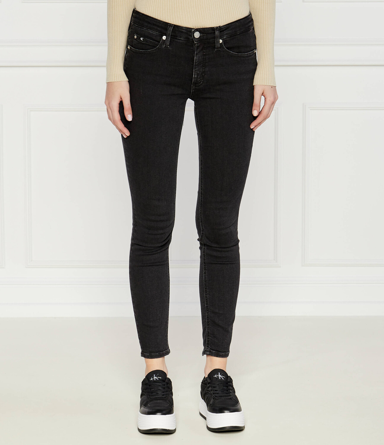 

Джинсы CALVIN KLEIN JEANS Skinny fit, цвет grafite