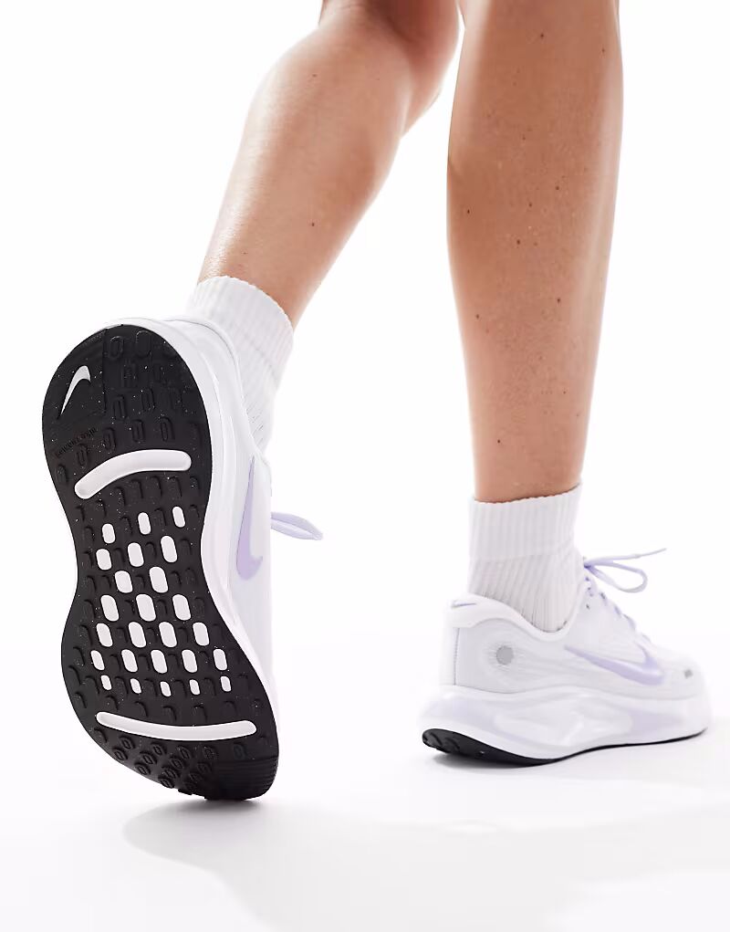 Кроссовки Nike Running Journey Run белого и сиреневого цвета — фото 2