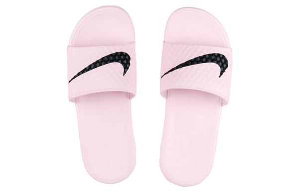 Тапочки benassi solarsoft 'peism pink black' Nike, розовый — фото 3