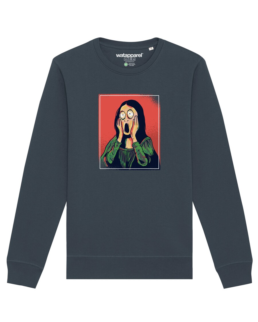 

Свитер Watapparel Sweatshirt Mona Lisa Scream, антрацит