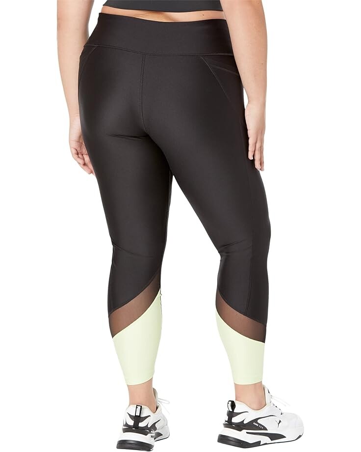 

Брюки PUMA Plus Size Train Logo Eversculpt High-Waist 7/8 Tights, цвет Puma Black/Butterfly