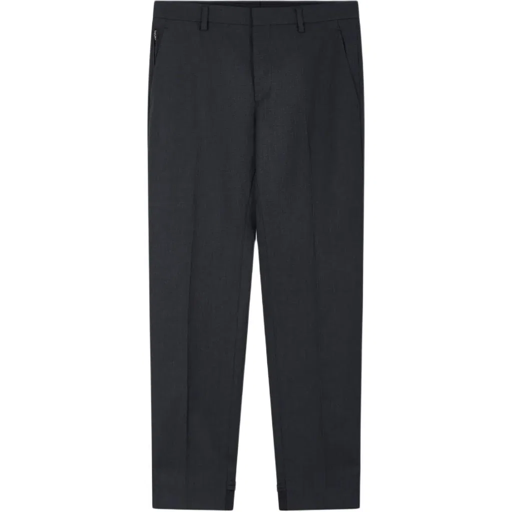 Брюки шерстяные со стрелками PRADA, Smoke Gray