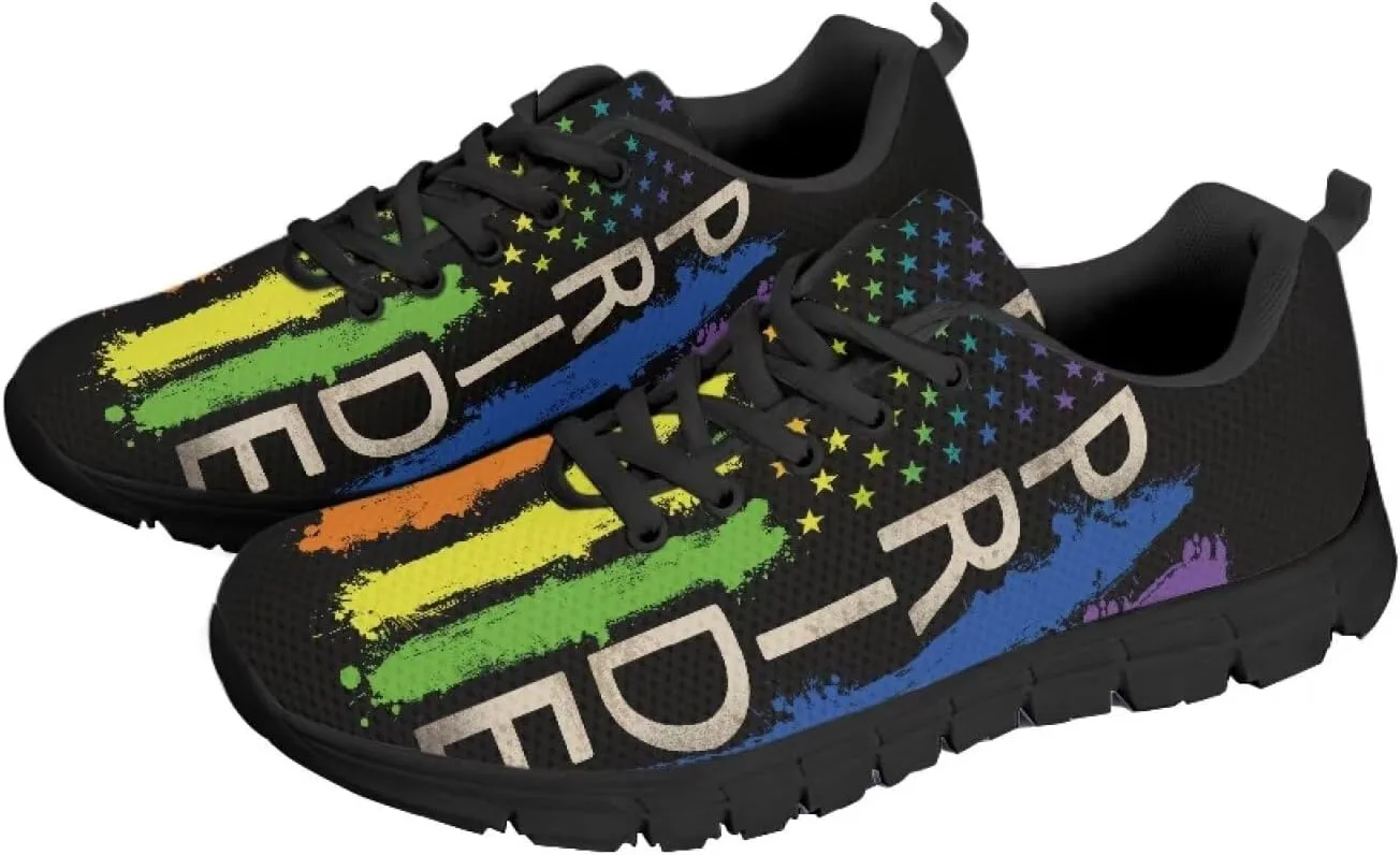 

HUGS IDEA Кроссовки для бега с британским флагом для мужчин Легкие прогулочные обувь