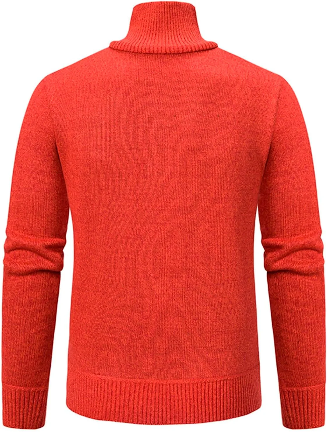 Мужской свитер с длинным рукавом и воротником-стойкой, Slim Fit, с передним карманом — фото 3