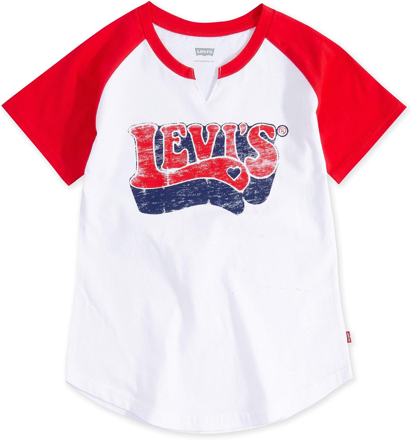 

Классическая футболка с принтом для девочек Levi's, Lychee